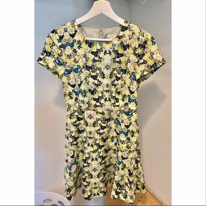 J. Crew Floral Fit and Flare Dress Size 00 Petite